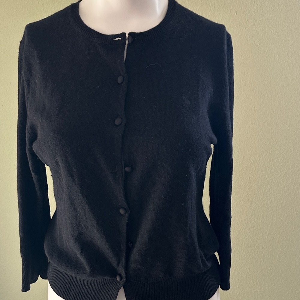 Ralph Lauren Black Cardigan Sweater